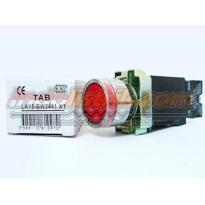 Jual Illuminated Push Button TAB LAY5-BW3442 dengan trafo Merah ...