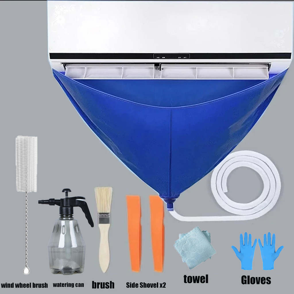 Jual BEST SELLER 1/3/8pcs Air Conditioner Cleaning Bag Waterproof Drain ...
