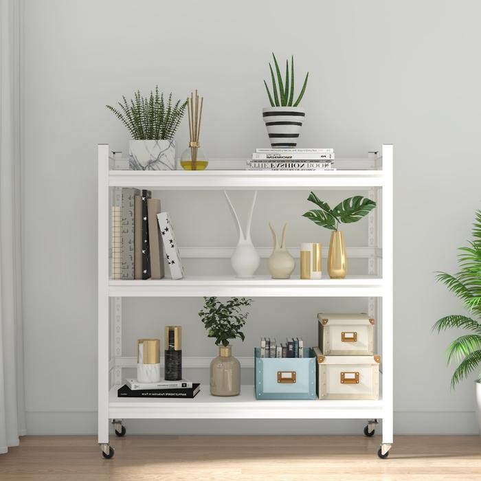 Jual AZKO Krisbow Rak Besi Tingkat Dengan Roda Storage Rack Steel ...