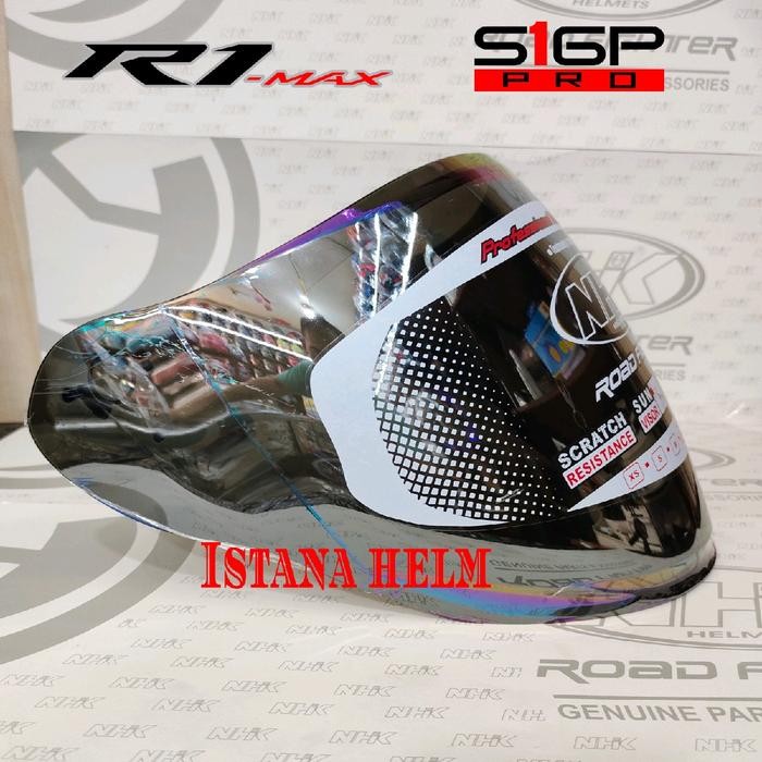 Jual KACA HELM / VISOR HELM NHK R1 MAX R1 ELITE S1 GP PRO DARK RAINBOW ...