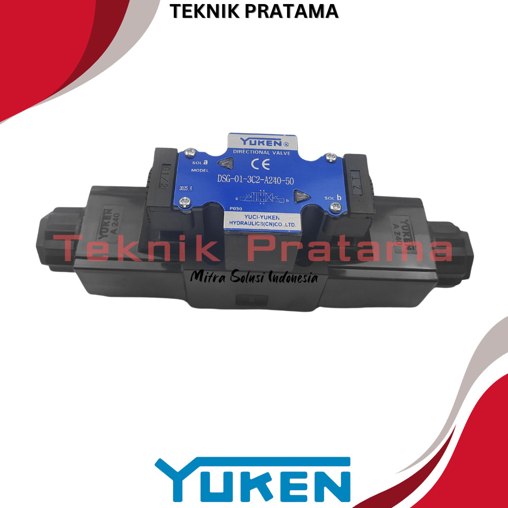 Jual Solenoid Valve Hydraulic Directional DSG-01-3C2-A240-50 - Yuken ...