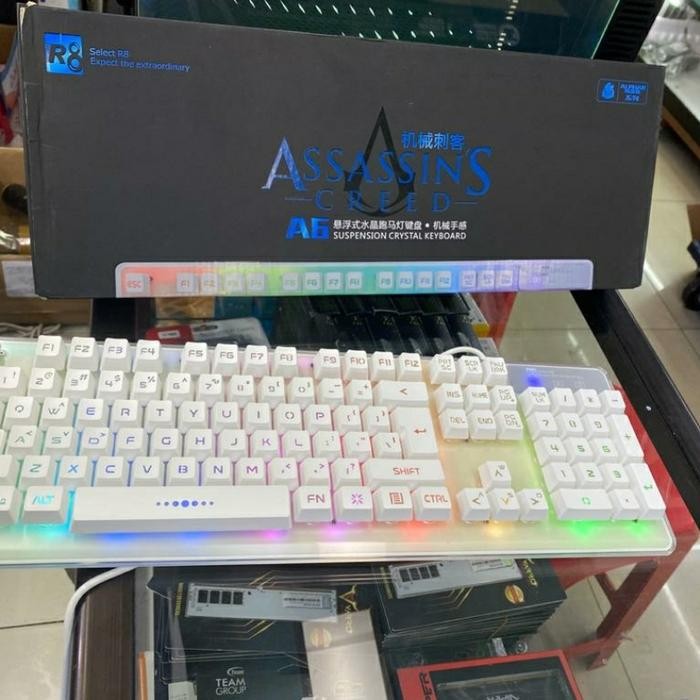 Jual KEYBOARD GAMIMG ASSASIN A6 RGB ORIGINAL QUALITY | Shopee Indonesia
