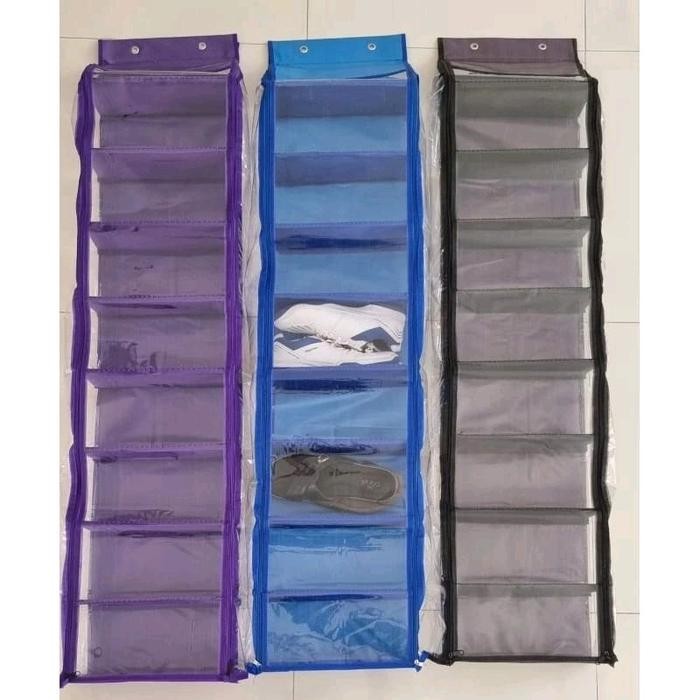 Jual rak sepatu jumbo 8 susun alas triplek full sleting kiri kanan ...