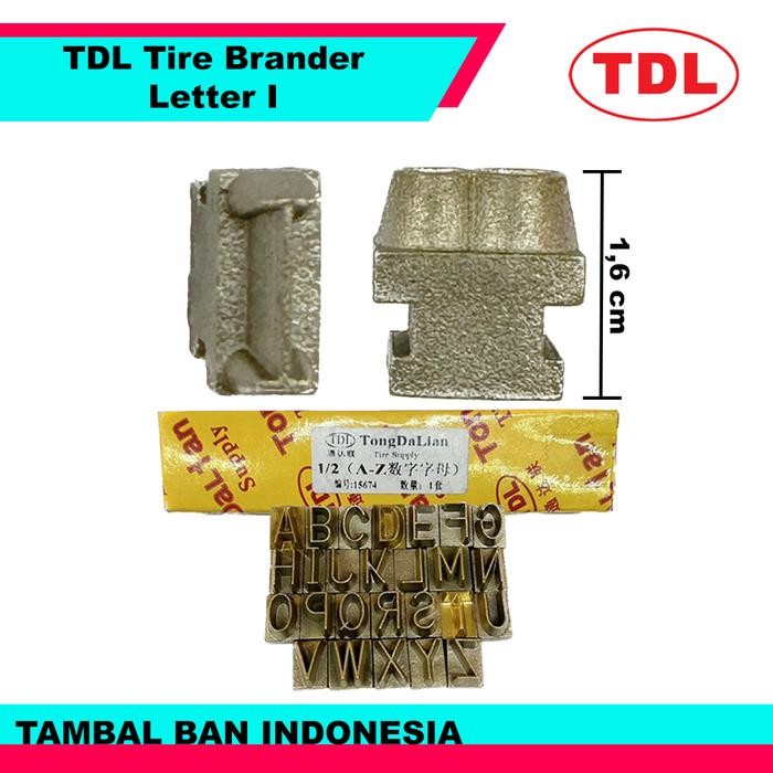 Jual Ready Mata Stempel Ban Listrik TDL Huruf I Satuan Ukuran 1/2 Inch ...