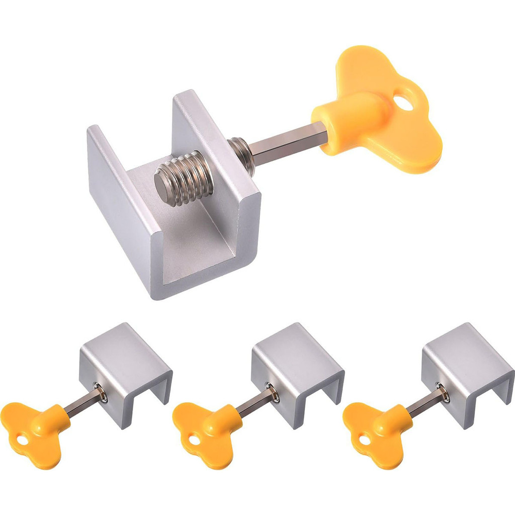 Jual 4pcs/set Sliding Window Locks Door Security Locks Window Stopper ...