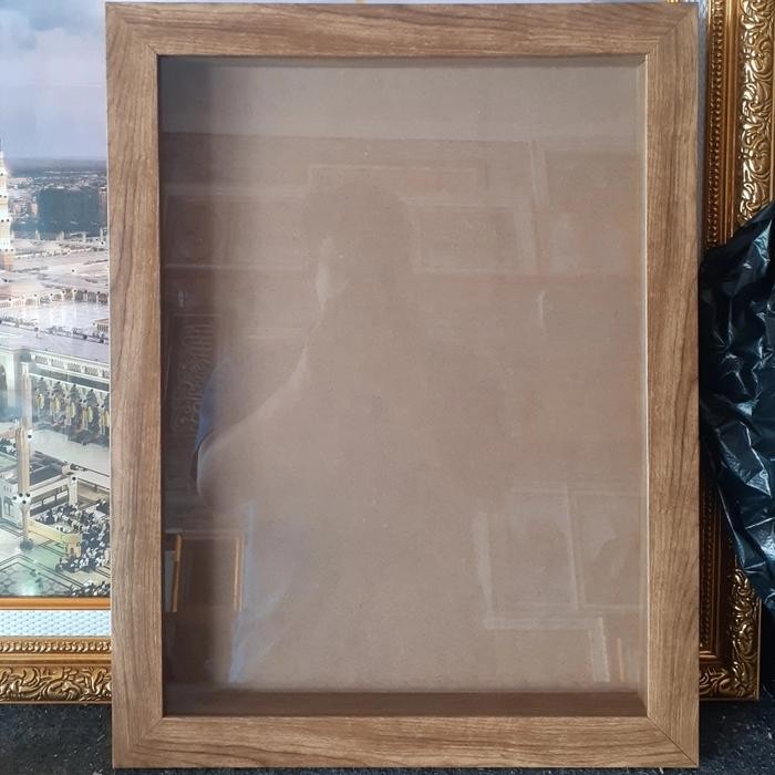 Jual Frame 3D 21x30x3cm motif kayu | Shopee Indonesia