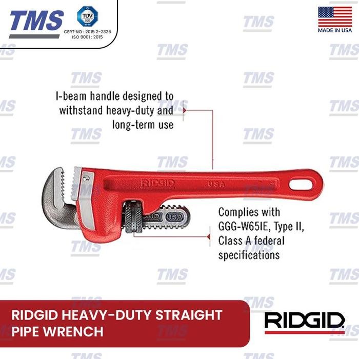 Jual Ridgid Heavy-Duty Straight Pipe Wrench 48