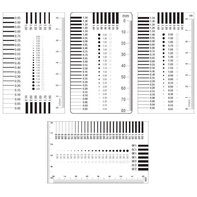 Jual High Precision Film Point Gauge Soft Ruler Microscope Micrometer ...