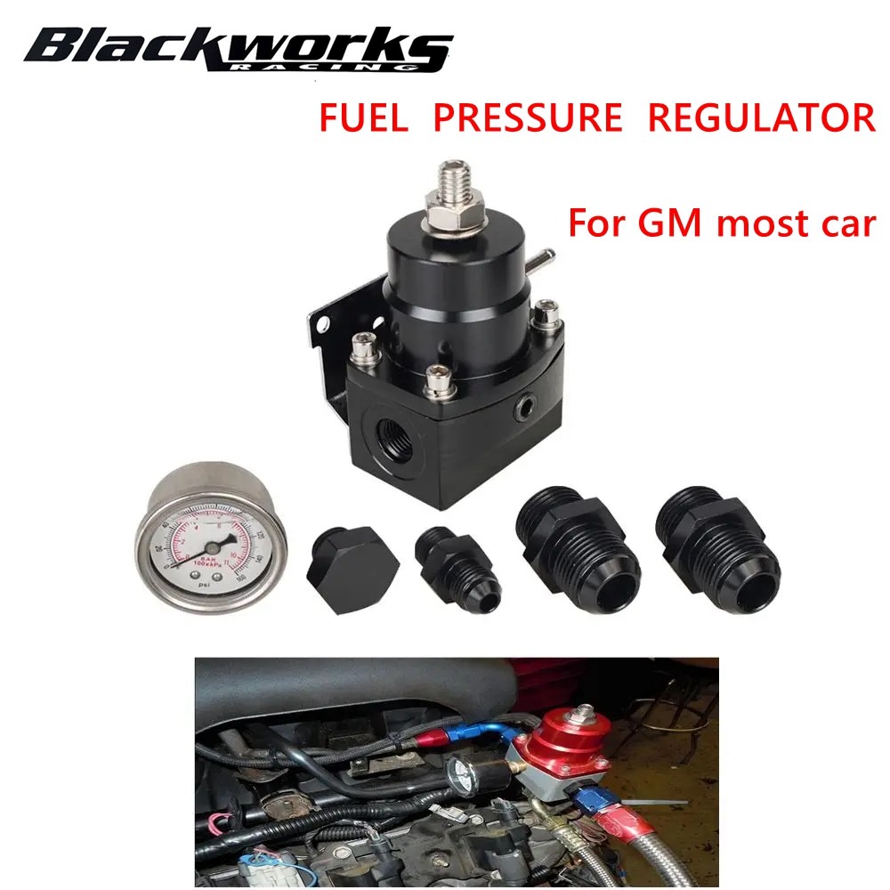Jual High Pressure Adjustable Fuel Pressure Regulator Oil Gauge With ...