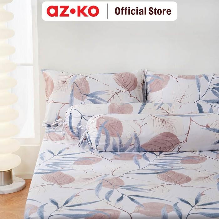 Jual AZKO Sleeplite Set Seprai Microfiber Flower Ellie Sprei Seprai ...