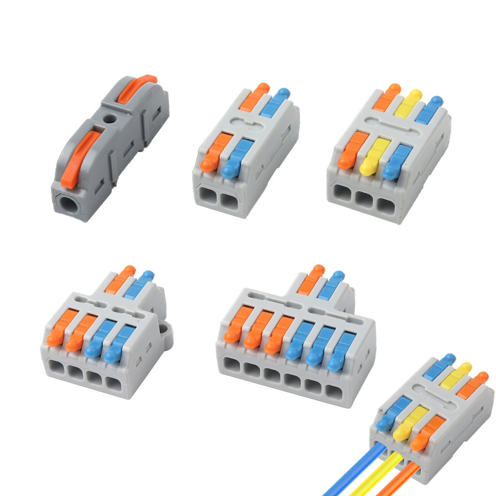 Jual NEW 10/50 PCS Mini Quick Wiring Cable Connectors Universal Compact ...