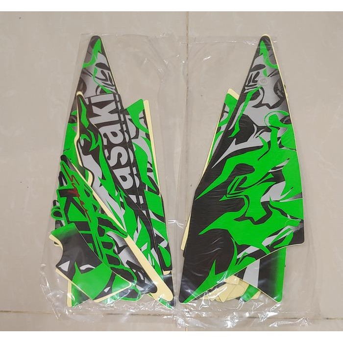 Jual MURAH Stiker Body & Lis Bodi & Striping Ninja Rr 2013 Hijau ...