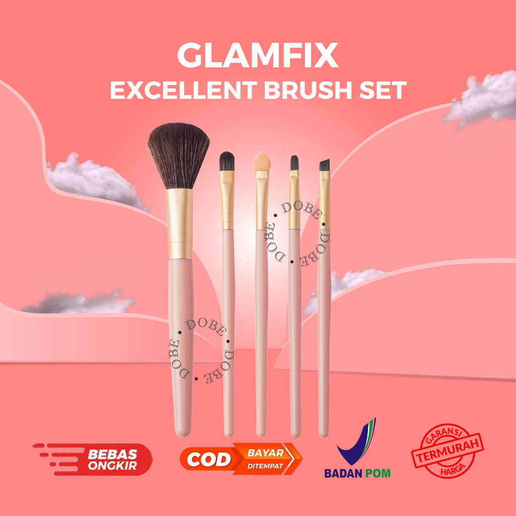 Jual GLAMFIX Excellent Brush Set | Shopee Indonesia