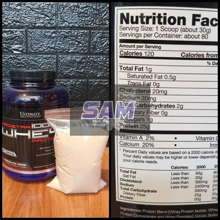 Jual Suplemen Fitness Eceran Repack UN ULTIMATE Prostar Whey Protein 1 ...