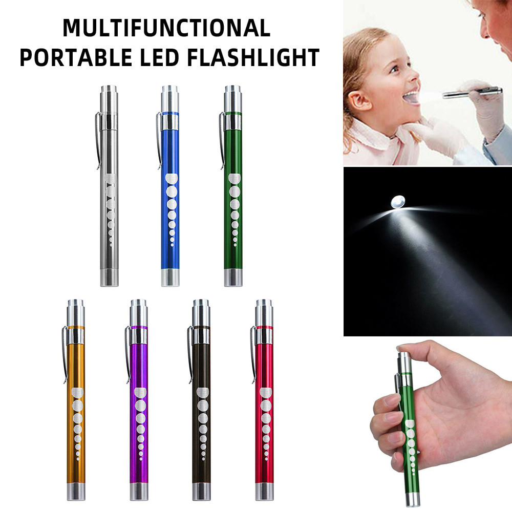 Jual LED Flashlight Work Light First Aid Pen Light Torch Lamp Pupil ...