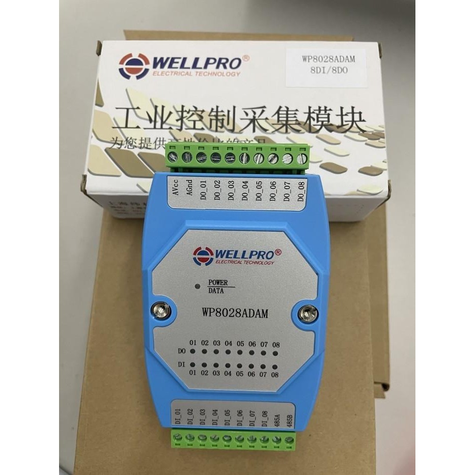 Jual Remote IO Data Acquisition Module Modbus RTU - WP8028ADAM-8DIO ...