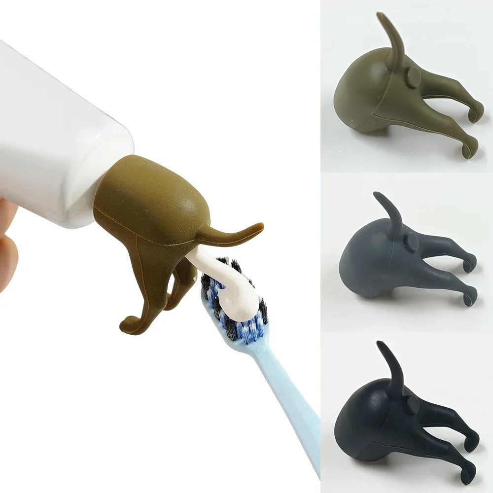 Jual Pooping Dog Butt Toothpaste Cap Bathtub Toothpaste Dispenser ...