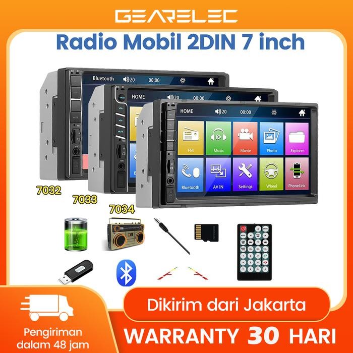 Jual Mobil Head Unit Player Double DIN MP5 Multimedia Player Layar 7 ...
