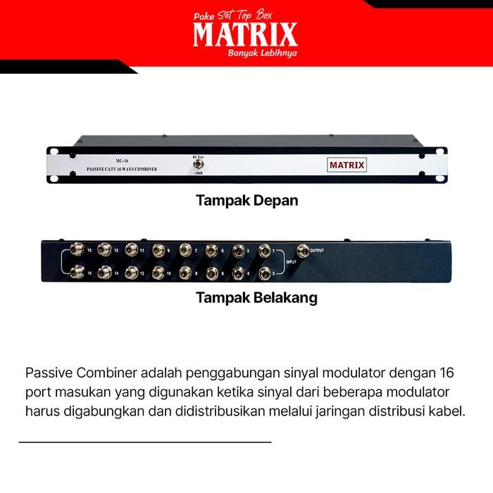 Jual MATRIX PASSIVE COMBINER 16 WAY | Shopee Indonesia
