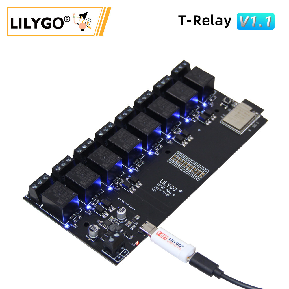 Jual BEST SELLER LILYGO® T-Relay 5V 8 Channel Relay Module ESP32 ...