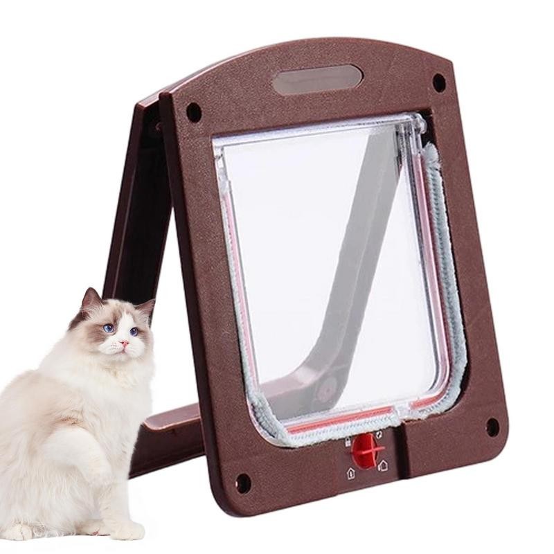Jual Pet Door Flap Door With 4 Way Locking Large Dog Cat Door Flap ...