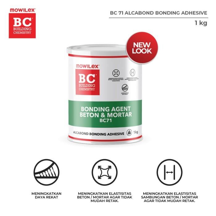 Jual Terlaris MOWILEX ALCABOND 1 KG SUPER BONDING AGENT LEM BETON ...