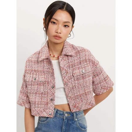 Cropped Tweed Jacket 