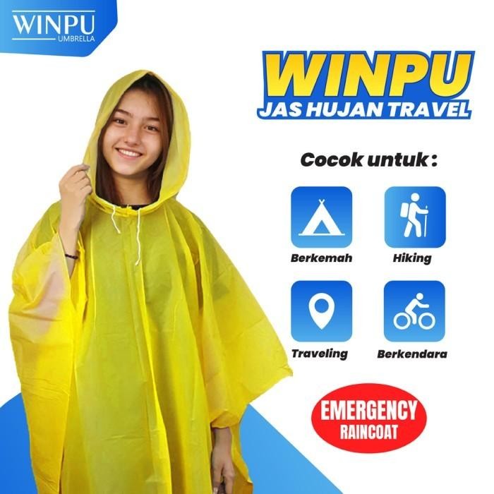Jual WINPU Jas Hujan Travel Emergency Poncho | Shopee Indonesia