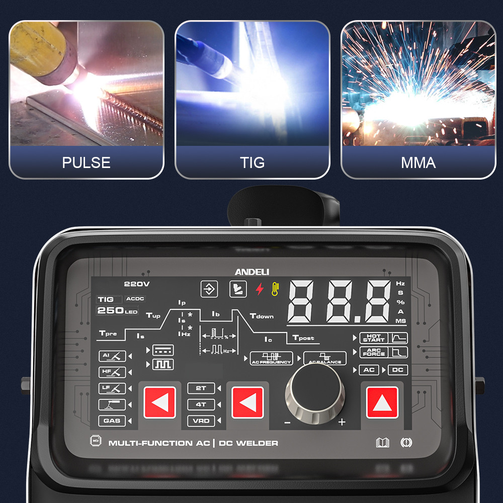 Jual ANDELI TIG-250 AC DC TIG Aluminum Welding Machine HF TIG/LIFT TIG ...