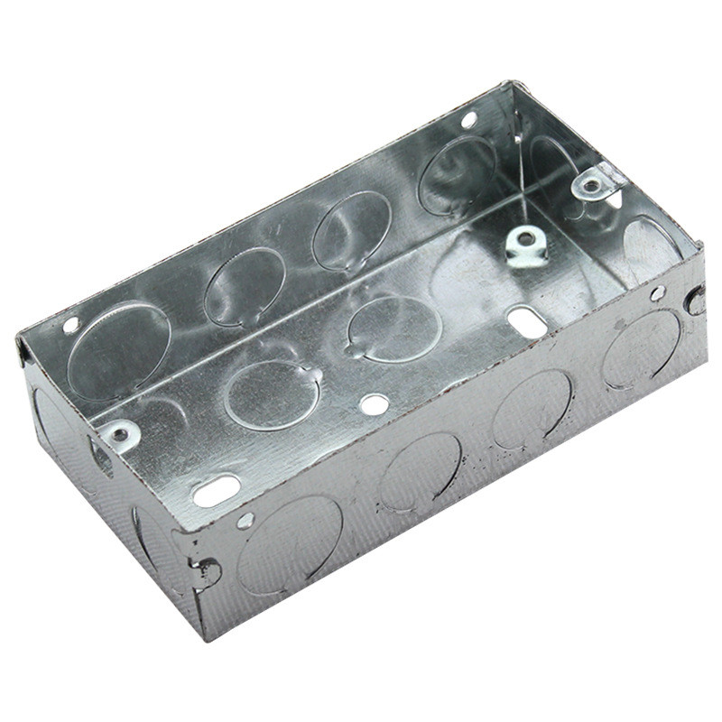 Jual Iron Material EU Standard Size Switch Socket Installation Box ...
