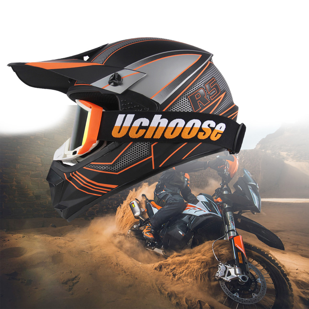 Jual Unique Helmets Motocross DOT Adult Female Men off-road Helmets ...
