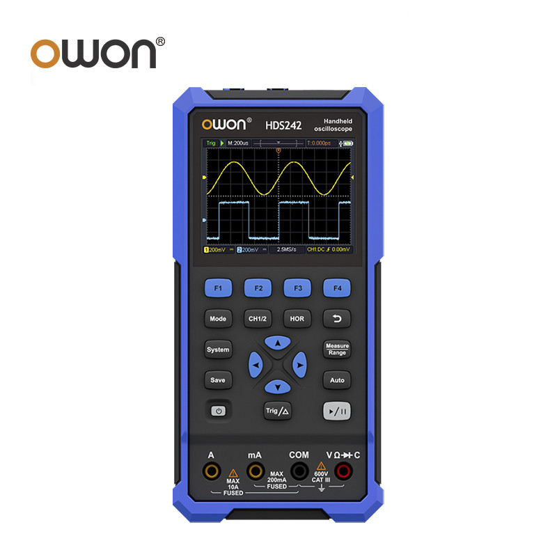 Oscilloscope 2 voies OWON HDS2202s (200 MHz) multimètre générateur