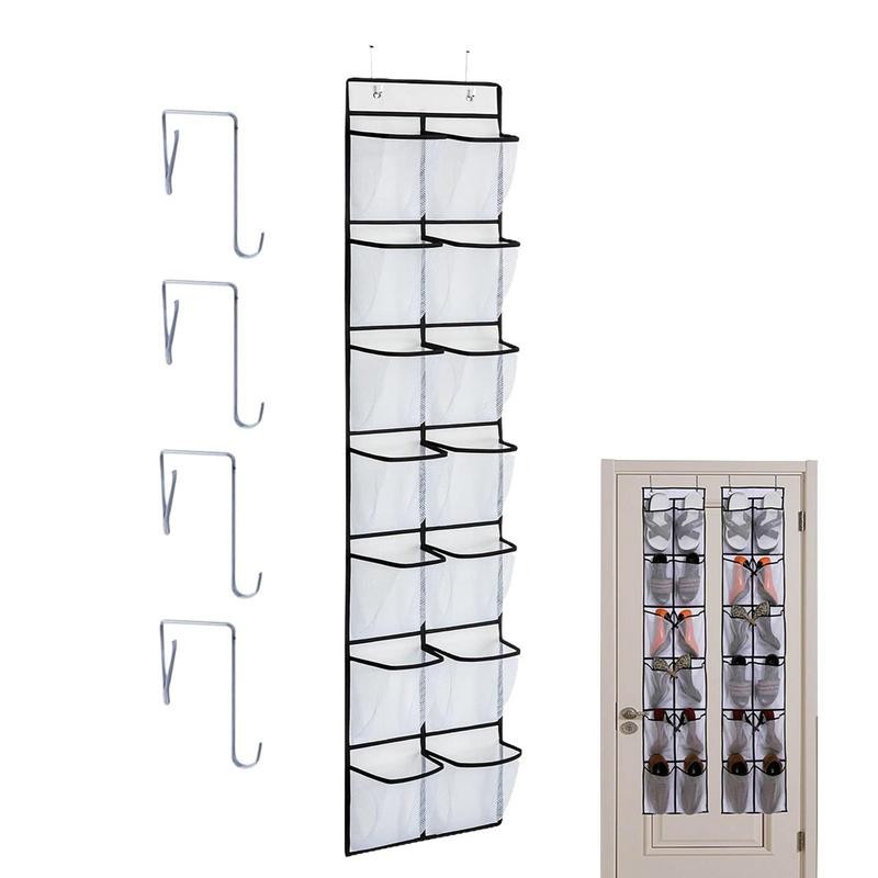 Jual Over Door Shoe Rack 12 Grids Shoe Holder Rack Over The Door Shoe ...
