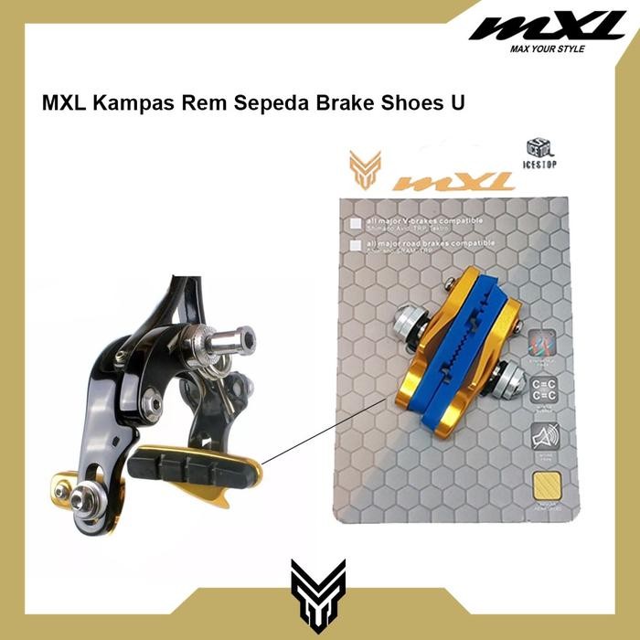 Jual MXL Brake Shoe Kampas Rem Sepeda U Brake Bicycle Brakepad | Shopee ...