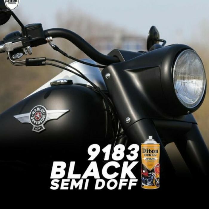 Jual New New cat diton premium 9183 Black Semi Doff | Shopee Indonesia