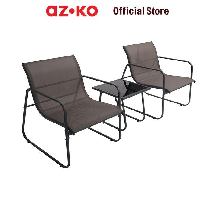 Jual AZKO Soleil Clea Set Kursi & Meja Teras - Hitam/Abu-Abu Balcony ...