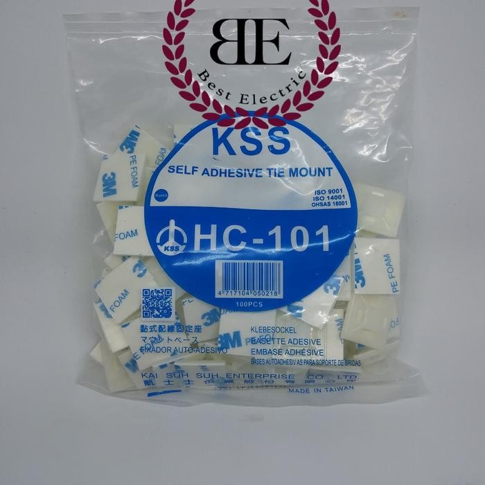Jual Kss Hc-101 / Kss Self Adhesive Tie Mount / Tie Mount / Hc101 ...