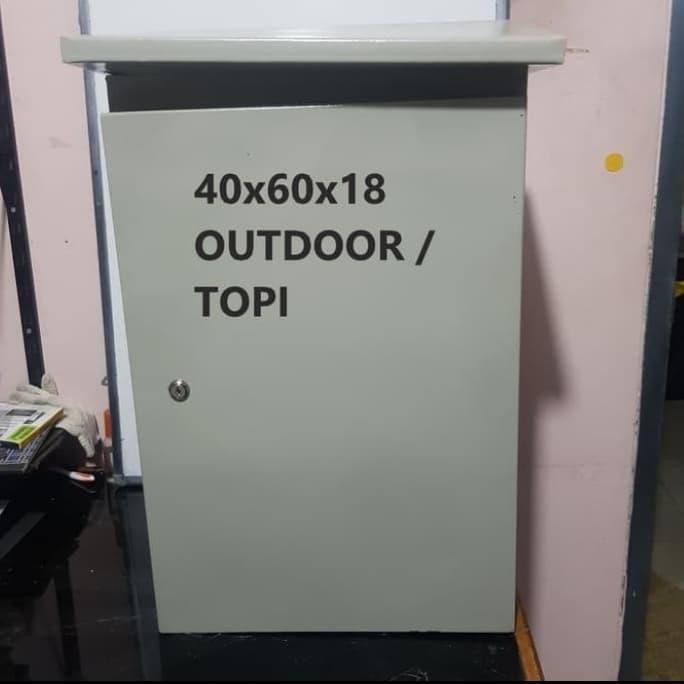 Jual Box Panel 40X60 Outdoor / 40X60 Topi + 2 Rel Mcb / 2 Rail Mcb ...