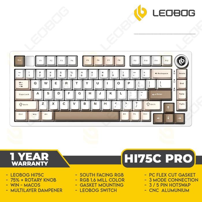 Jual Leobog HI75C PRO Baileys Irish Cream - Mechanical Keyboard 75% - 3 ...