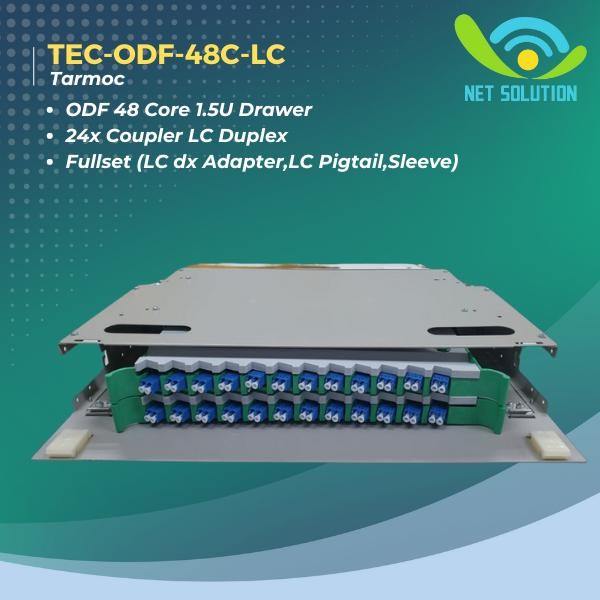 Jual Fiber Optic ODF/OTB 48 Core LC Lengkap Rackmount ODF 48C LC ...