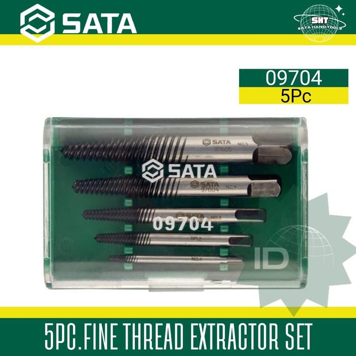 Jual SATA Fine Screw Extractor Tap Balik Set 09704 | Shopee Indonesia