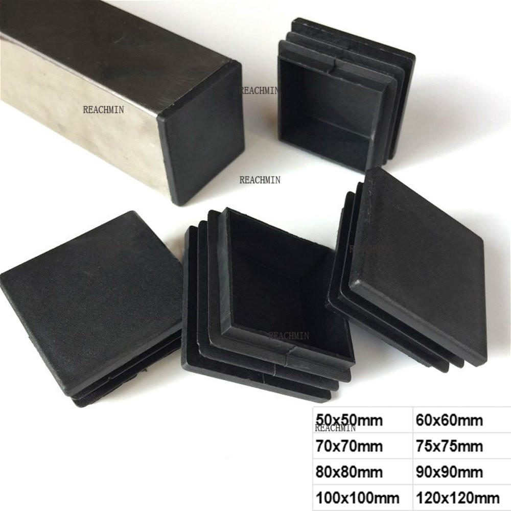 Jual PROMO 1/2/5/10pcs Square Plastic Blanking End Cap Tube Pipe Insert ...