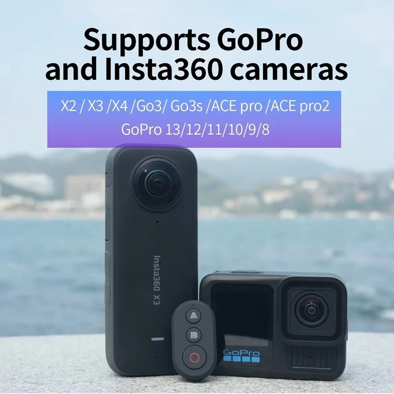 Jual Smart Bluetooth Remote Control For Insta360 X5/X4/X3/X2/Go3/Go3S ...