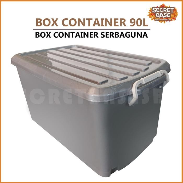 Jual BOX CONTAINER 90 LITER + RODA - Promo / Box Serbaguna 90L | Shopee ...