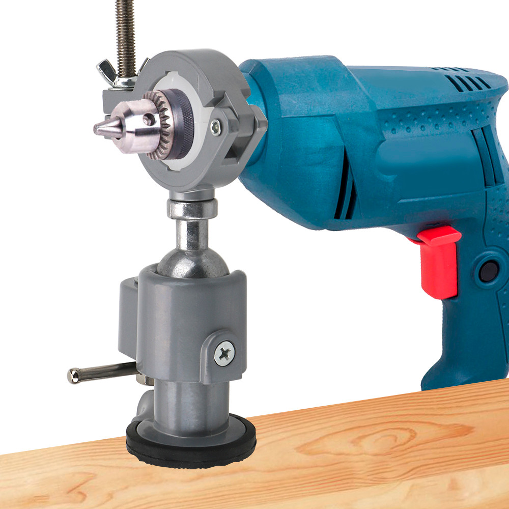 Jual Rotary Vise Electric Drill Rack Stand Holder Multifunctional ...