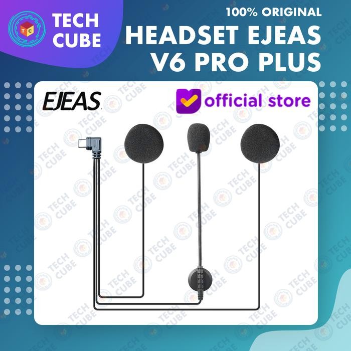 Jual Headset Earpiece EJEAS V6 PRO PLUS Mic Earphone Microphone Speaker ...