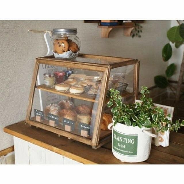 Jual Ready Etalase Roti Kue Cafe Resto Warung Food Display Makanan Kayu ...