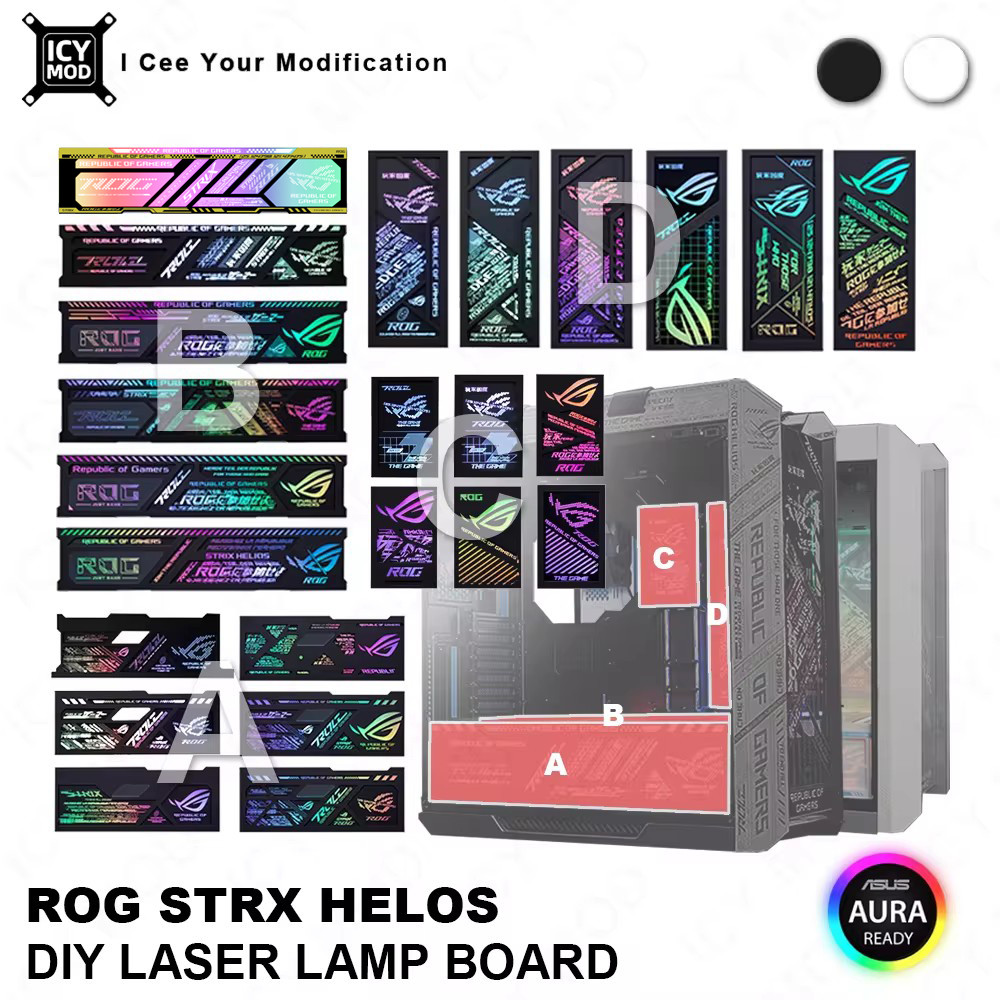 Jual Asus Gx601 Laser Engraving Case Panel Argb Lighting Plate Rog ...