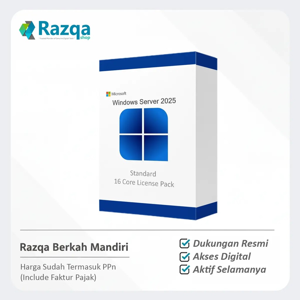 Jual Windows Server 2025 Standard - 16 Core License Pack | Shopee Indonesia