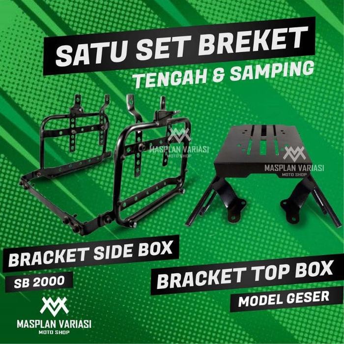 Jual Paket Fullset Bracket Top Box Dan Side Box Sb2000 Universal ...